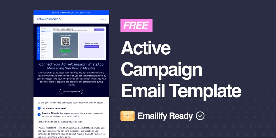 ActiveCampaign (Free Figma Email Template)
