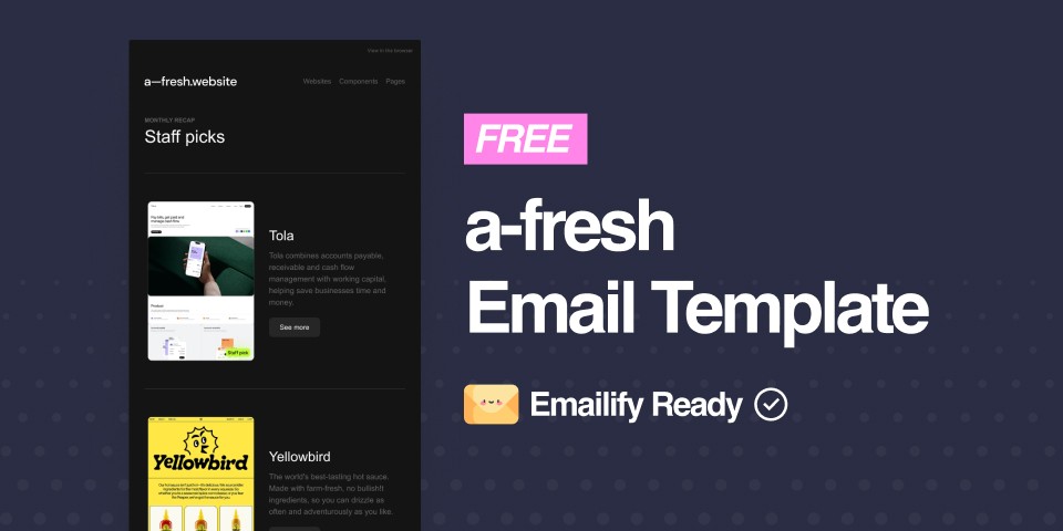 Thumbnail of a-fresh Free Figma Template