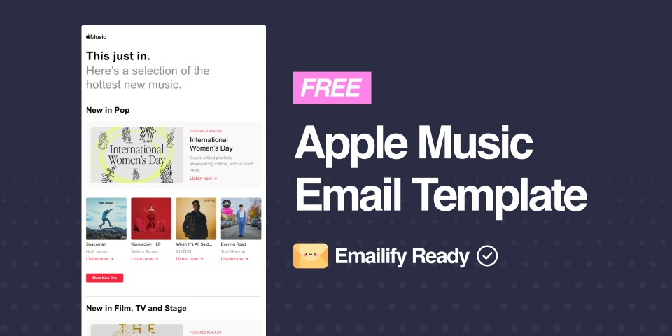 Thumbnail of Apple Music Free Figma Template