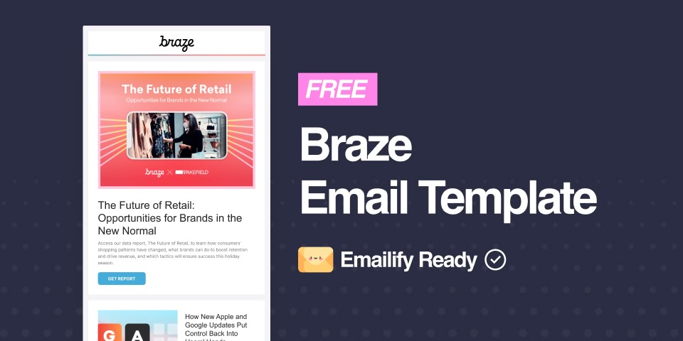 Braze (Free Figma Email Template)