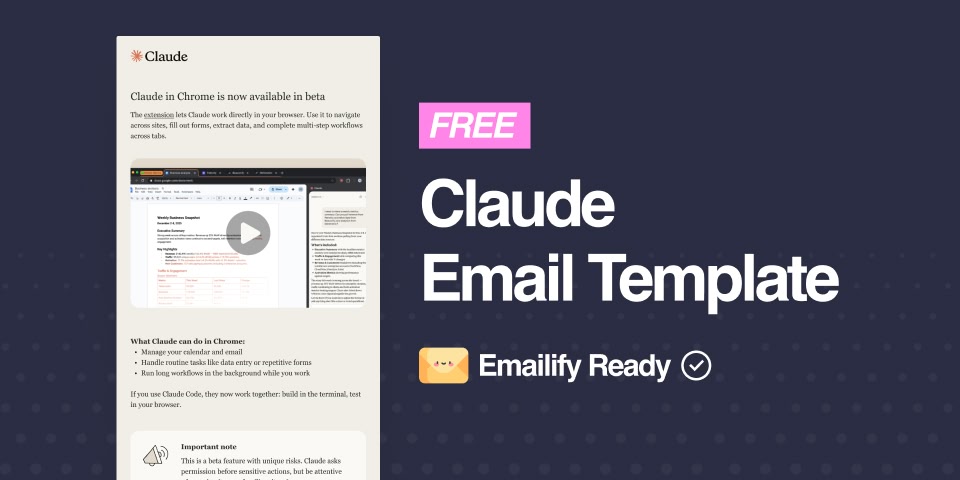 Claude (Free Figma Email Template)