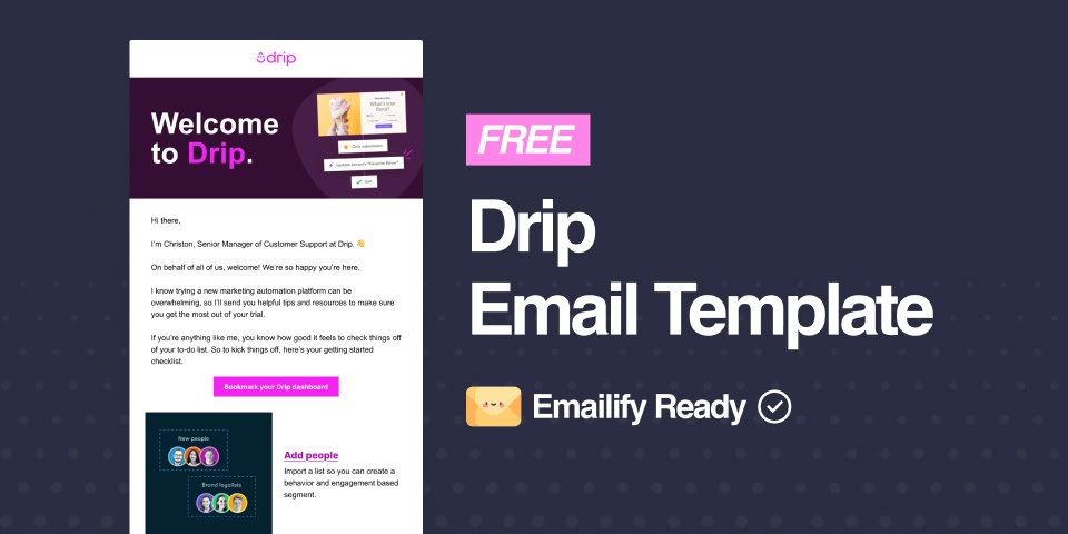 Drip (Free Figma Email Template)