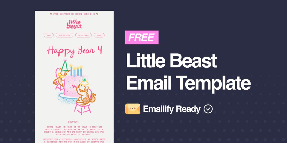 Thumbnail of Little Beast Free Figma Template