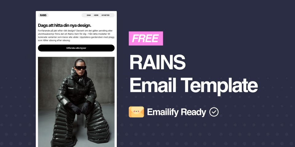 RAINS (Free Figma Email Template)