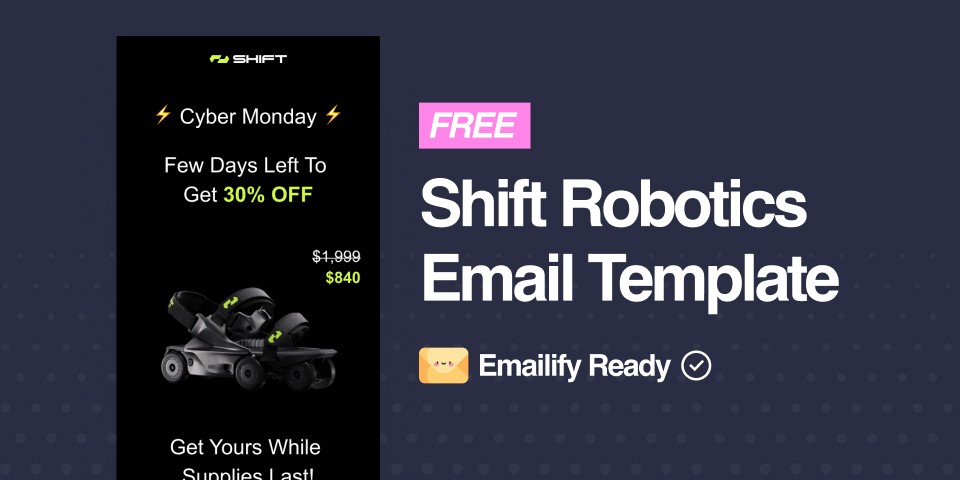 Thumbnail of Shift Robotics Free Figma Template