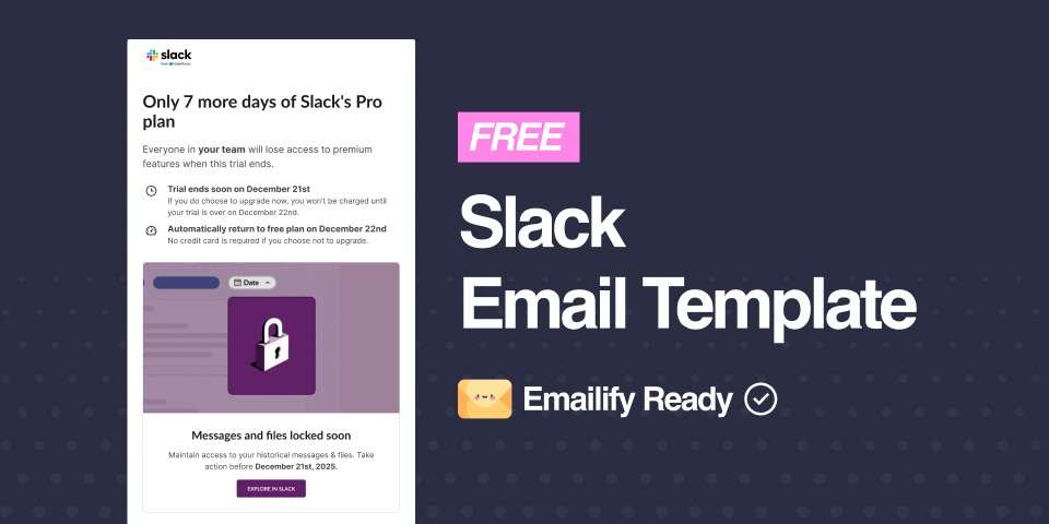 Slack (Free Figma Email Template)