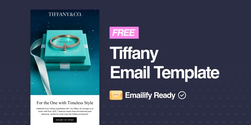 Tiffany (Free Figma Email Template)